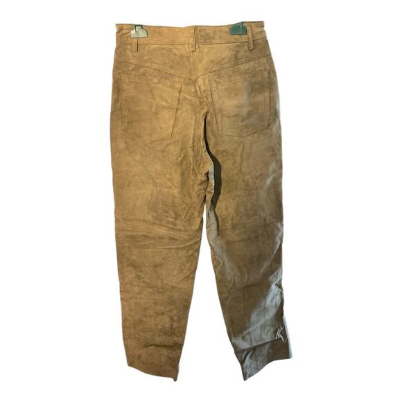 Lizwear by Liz Clairborne Leather Suede High Rise Pants 8 - Picture 2 of 4